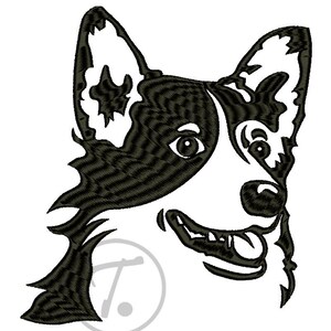Stickdatei Border Collie Hund: Haustiere Wächter (Digitales Muster)
