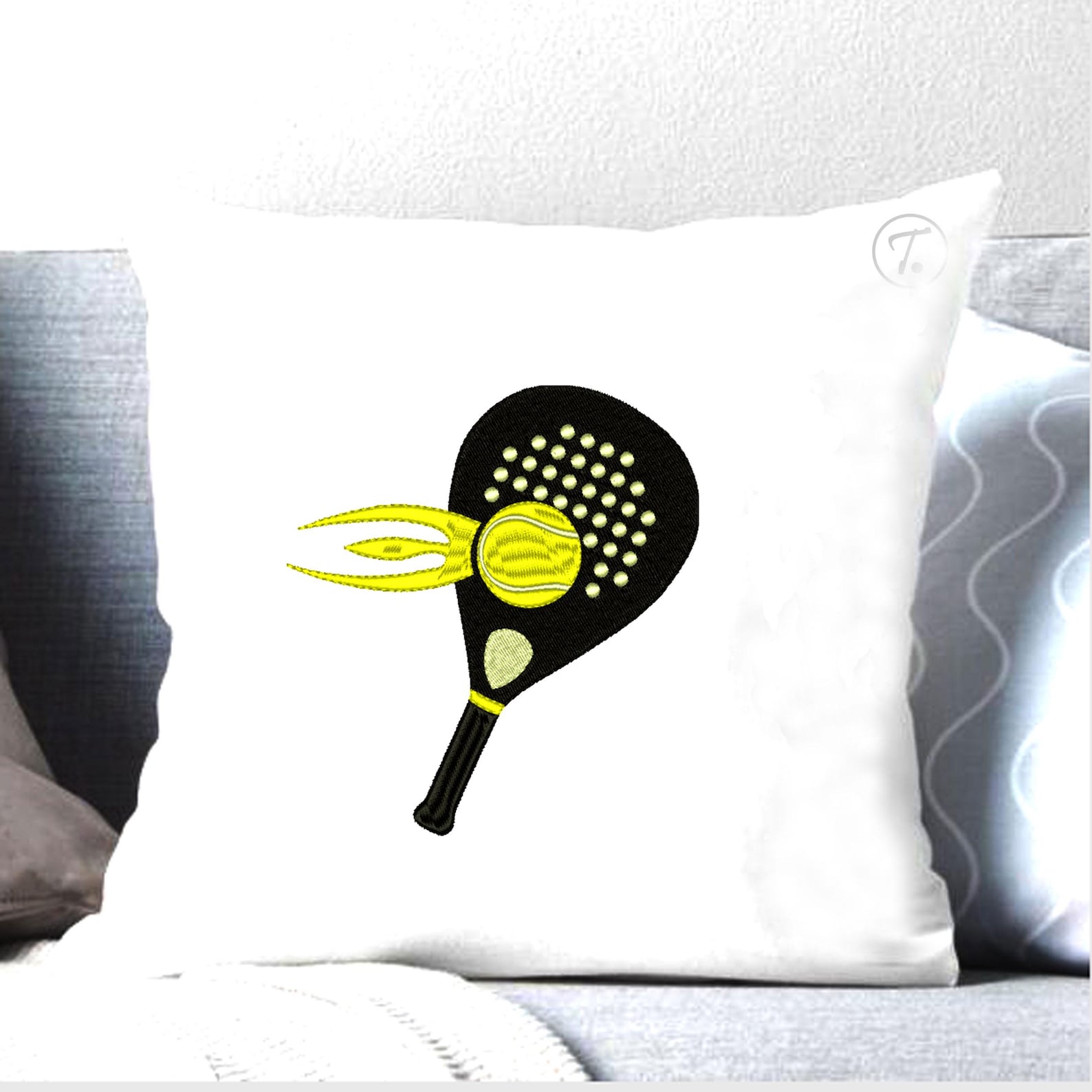 Padel Rackets Pattern Padel Racket Embroidery; Design in 5 Sizes, Pattern (digital Download ...