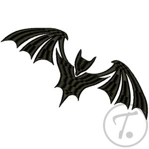 Bat, Machine Embroidery Design: Biker Symbol 4 Sizes Pattern (Digital Download)
