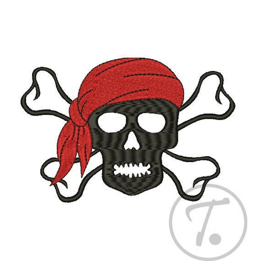 Embroidery Design for Skull in 3 Size. Easy to Do. Embroidery for ...