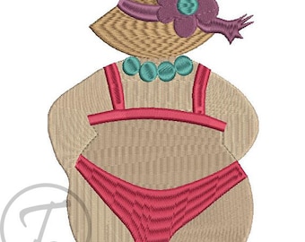 Clothes embroidery - Summer embroidery. Embroidery Design for beach. Embroidery of Swimmer. Design for towels - Machine embroidery. Pattern