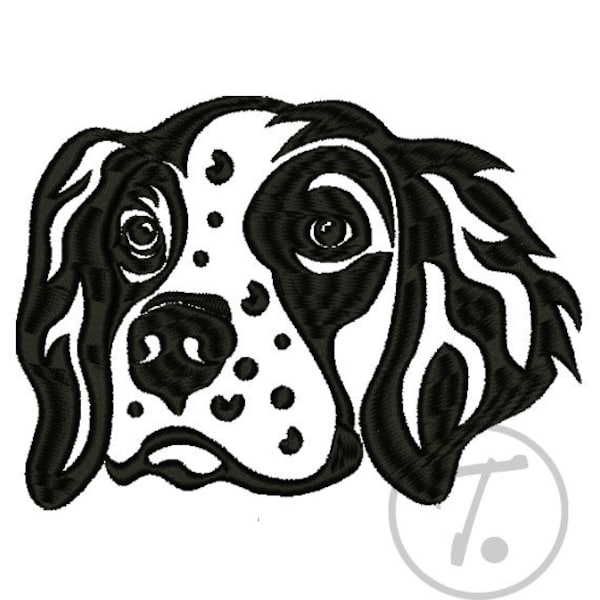 Brittany Spaniel dog embroidery design in 4 size. Brittany Spaniel dogs embroidery design. Dogs design. Machine Embroidery  Digital Pattern