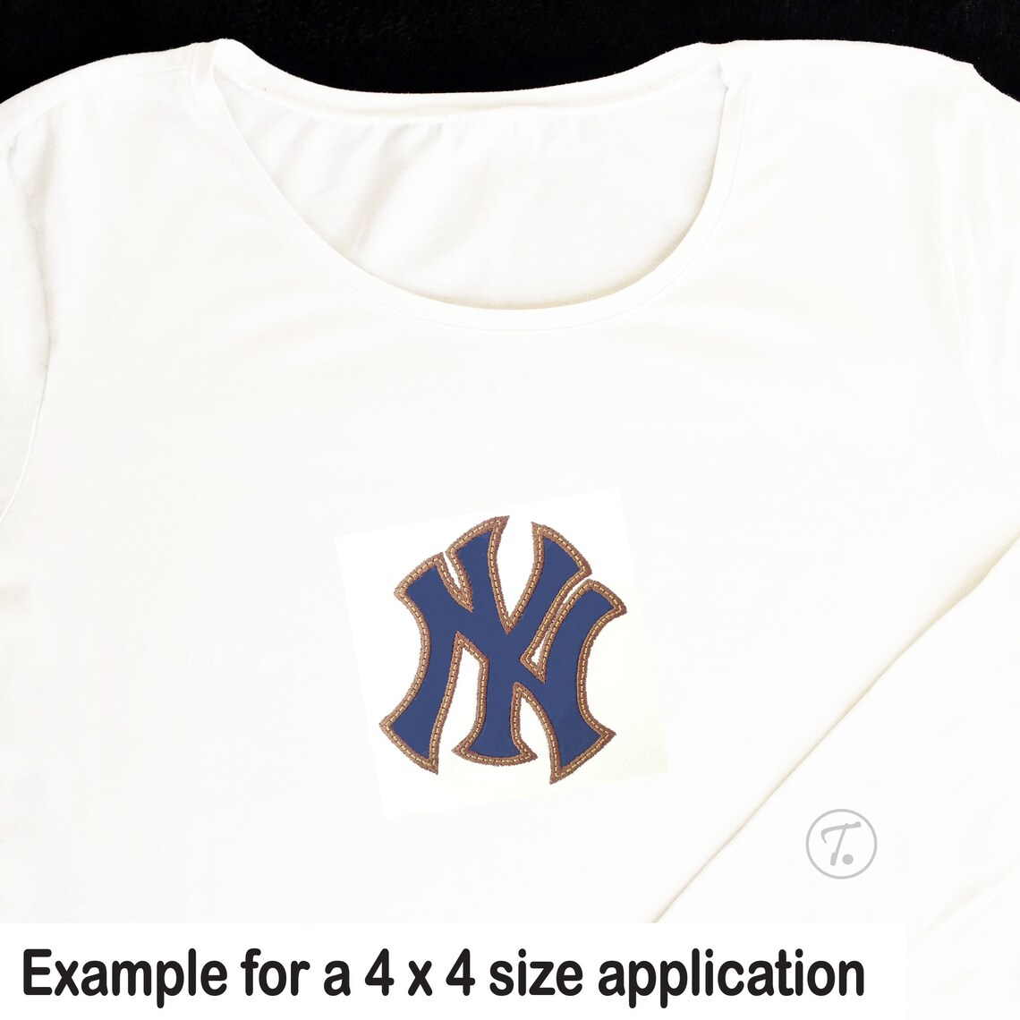 Sports Logos applique New York Yankees Sports Logo Simple ...