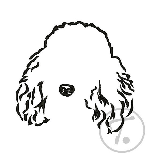 Poodle ears and nose. Embroidery design of dog's ears and nose . 4 sizes. Dog ears embroidery. Pet design.Machine embroidery Pattern