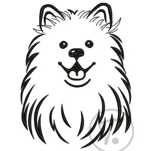 Borduurontwerp Samojeed-hond: 3 maten huisdier (digitaal patroon)