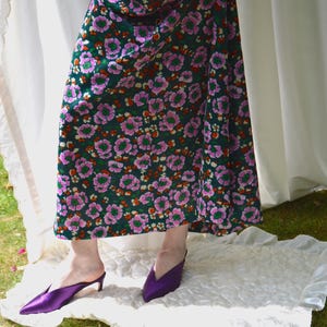 Woman&#39;s Vintage 1970s Floral Maxi Dress
