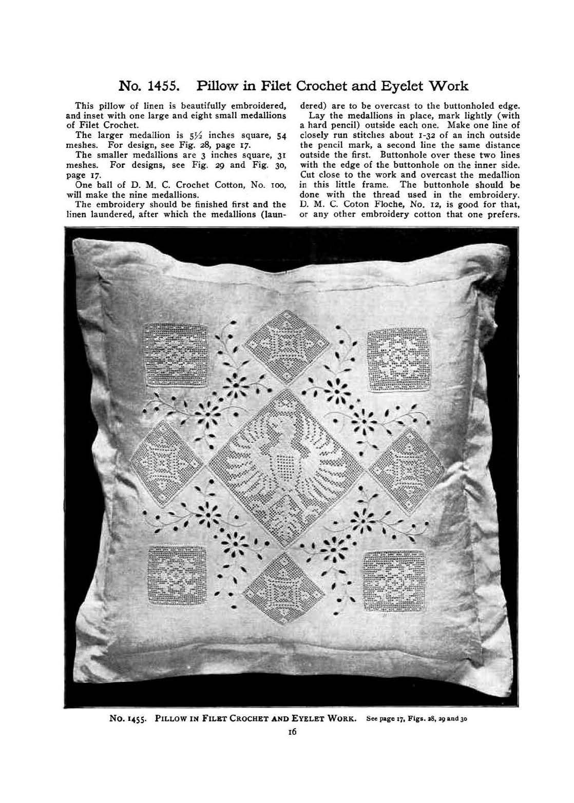 Priscilla Filet Crochet Lace Book 1911 by Belle Robinson PDF ebook