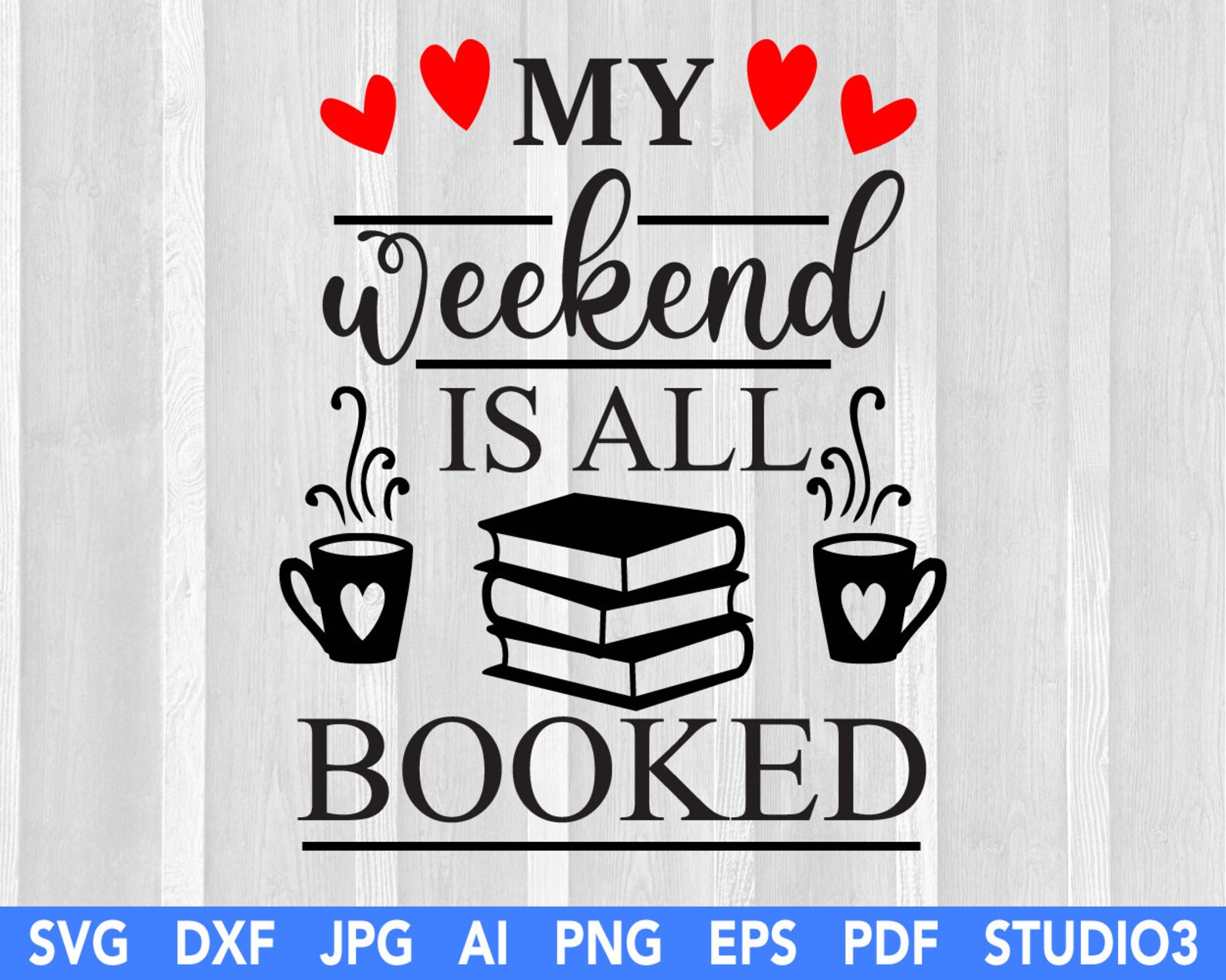 My Weekend is All Booked SVG Cuttable - Etsy