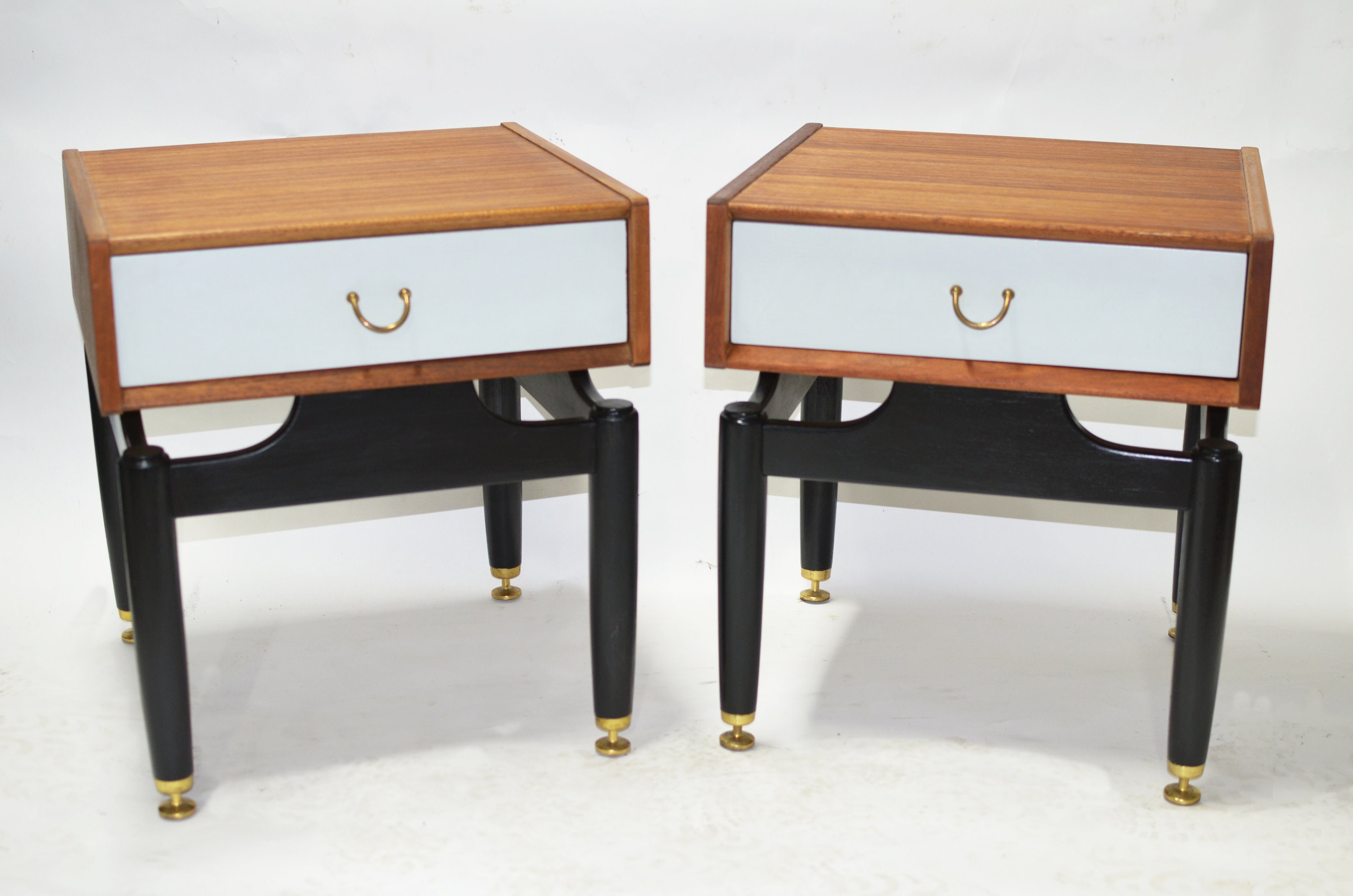 Pair of Mid Century 1960s G Plan Bedside Tables by E Gomme Etsy