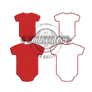 Baby Body Suit Outfit - Mini Machine Embroidery Design Baseball Softball Soccer Basketball Little