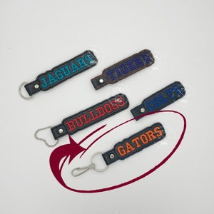 GATORS Key Fob – Sports Team ITH Machine Embroidery Design