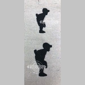Little Players - Tiny Child Pitcher Mound - Mini Machine Embroidery Design Baseball Softball Little League