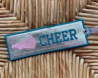 Cheer SPORTS Bookmark Keyfob Ornament Bag Tag Design – Machine Borduurontwerp