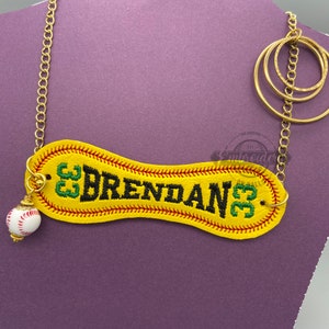 Baseball Softball Panel Bar Style 2 – ITH Sports Machine Embroidery Design