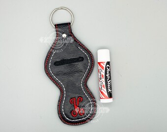 Läppstiftshållare för chapstick - Maskinbroderidesign för sport