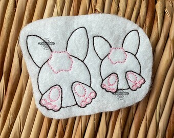 Bunny Bum Bootie Butt Hiney – Funny Machine Embroidery Design