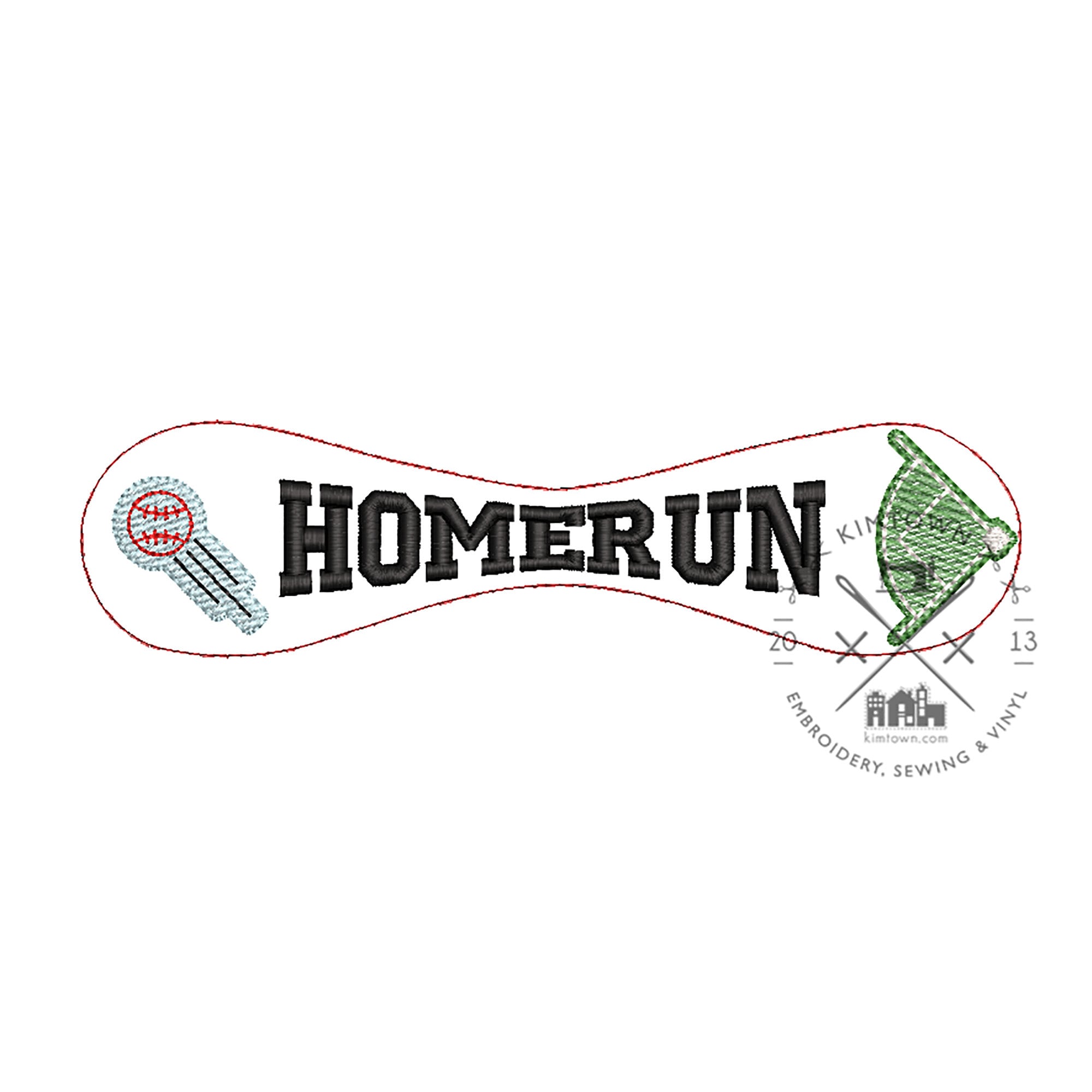HOMERUN Panel Builder Baseball Template Machine Embroidery Design - Etsy