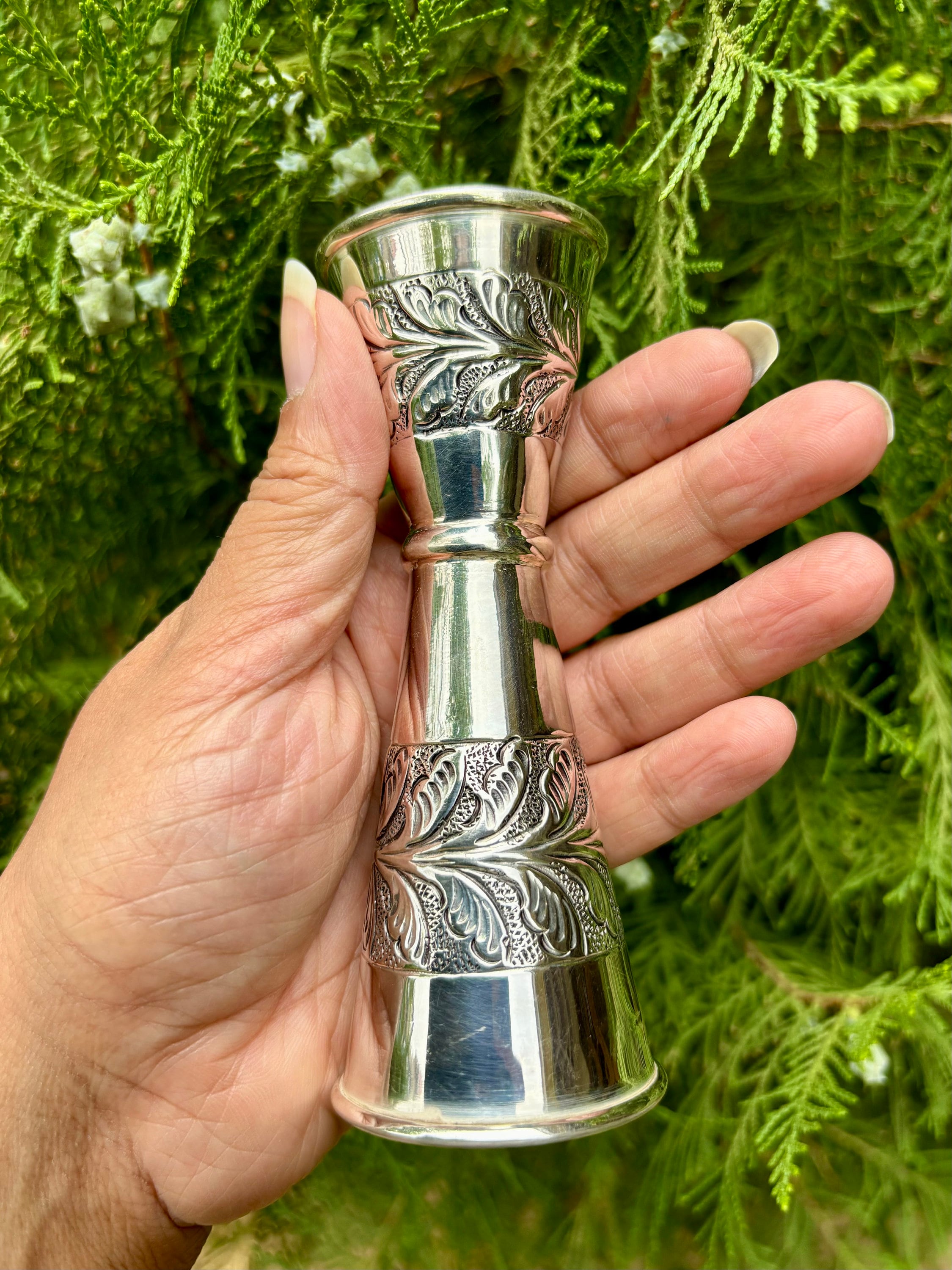 925 Sterling Silver Jigger Double Sided Peg Measure, 84 gm, 12 cm length, Handmade, Perfect Gift, Silver collectible