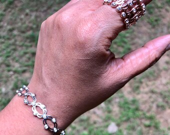 豪奢な デービッド・リヴィングストン・キー・ホルダー シルバー925 CZ