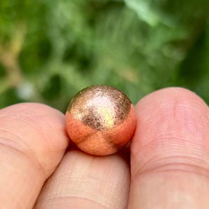 999 Reine Kupferkugel, Solid Sphere, Chakra Heilung, 1 Stück, 6-7 gm, 10-11 mm, Temple Pooja, Free Ship