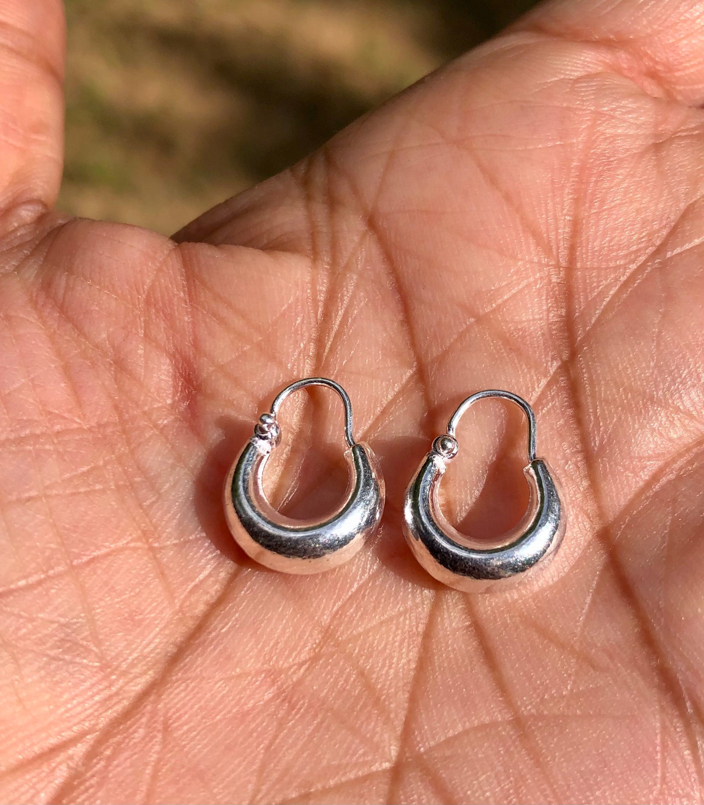 [TATIANA] 韓国☆SILVER925☆Plain Mini Hoop Earring Designer fashion, Seoul-fully created | W Concept