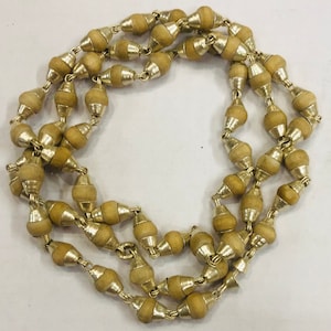 925 Pure Sterling Silver Handmade Safed White Tulsi Mala 23 inch Religious Pooja, God&#39;s Worship, Ceremonies Free Ship