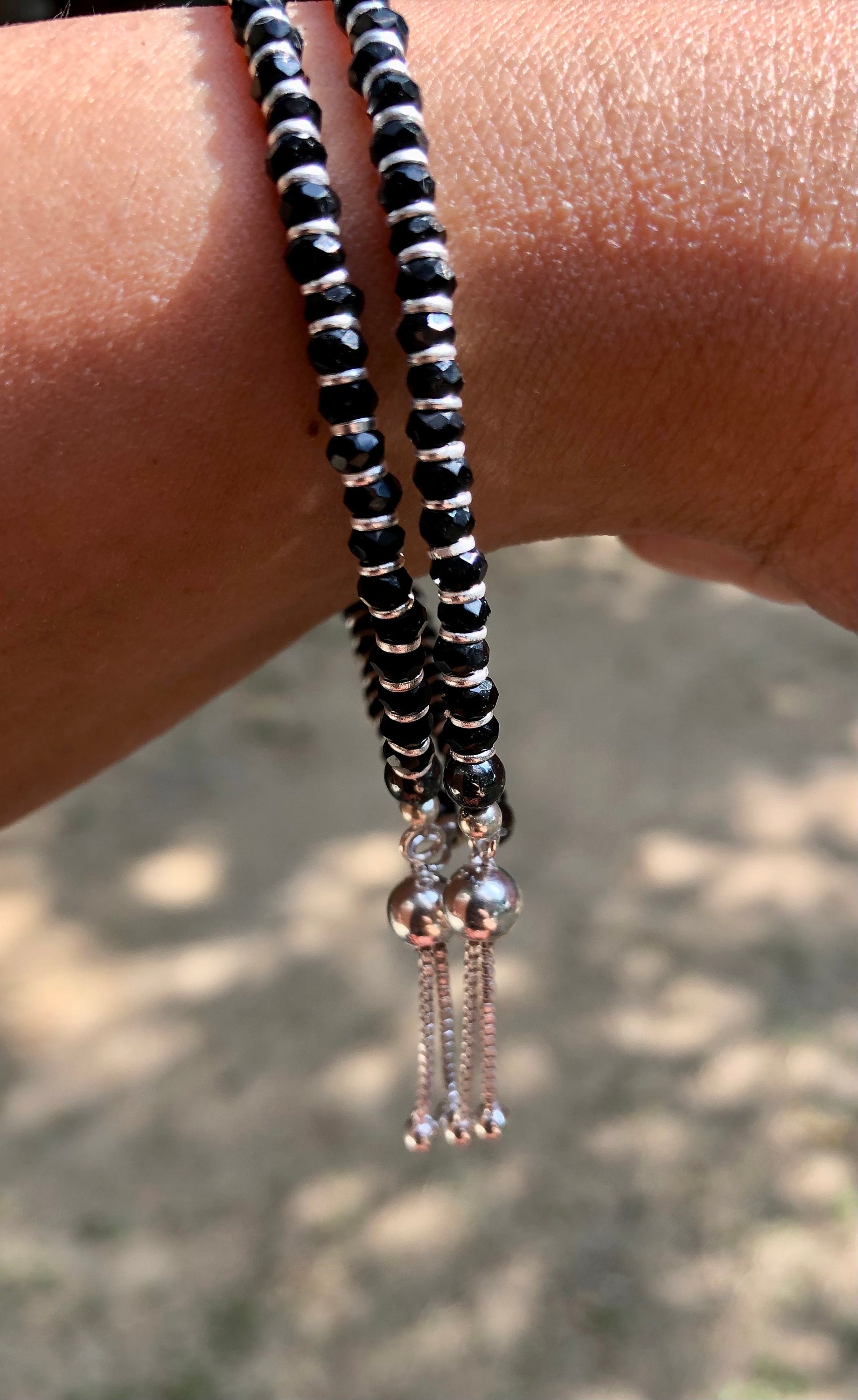 Bracelet Amulette De Protection Nazar En Argent 925 Avec Perle - Longueur 16.5 Cm - Neuf Sans Emballage
