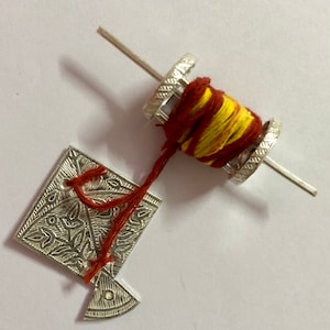 925 Sterling Silver Handmade Lord Krishna LADDU GOPAL Toys Kite Charkhi patang Firni Religious Pooja, God&#39;s Worship Ceremonies Free Ship