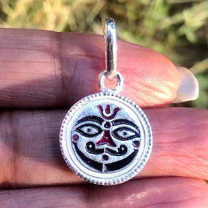 90 % Silver Salasar Balaji Pendant, Hanuman Pendant, Evil Eye Pendant, Protection Healing, Health, Kids, Adults, 30mm length, 3.3 gram