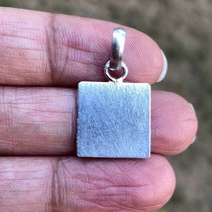 silver様 リクエスト 10点 まとめ商品 999 Pure Silver Handmade 15 Mm Square Sheet Pendant, Temple