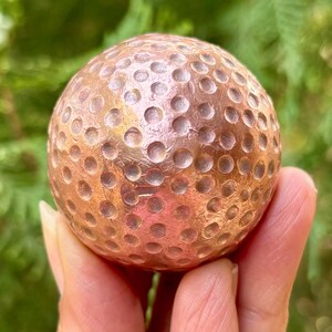 999 Reine Kupferkugel, Solid Sphere, Chakra Heilung, 1 Stück, 315 gm, 1,6 Zoll, Temple Pooja, Golfballgröße, Golfball Sammlerstück