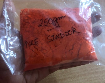 May include: A plastic bag containing 250 grams of pure red sindoor powder.