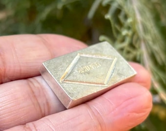 999 Pure Silver Handmade Silver Brick, Chandi ki Int Eent, 20-21 gram approx, Temple Pooja, Astrological Remedy, Lal Kitaab Remedy