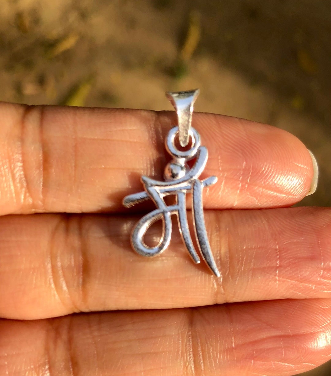 Maa Name Locket Silver Maa (माँ) Harmony Ball Silver Pendant