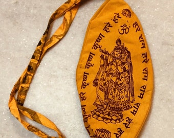 Gomukhi Gomukh Jaap Japa Prayer Bag for Rosary, Prayer Beads, Mala used in Yoga, Temple, Meditation, Free Ship