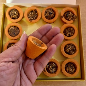 Indian 12 CUPS Premium Sambrani Dhoop Incense AAHUTI - Mixed temple fragrances & Indian Herbs, meditation puja Handmade Traditionally
