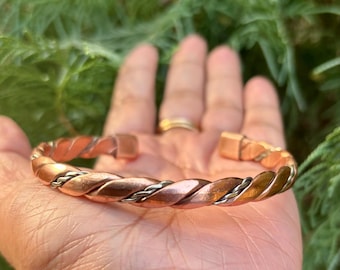 銅 ブレスレット 銀 VINTAGE METAL BEADS BRACELET ヴィンテージメタル