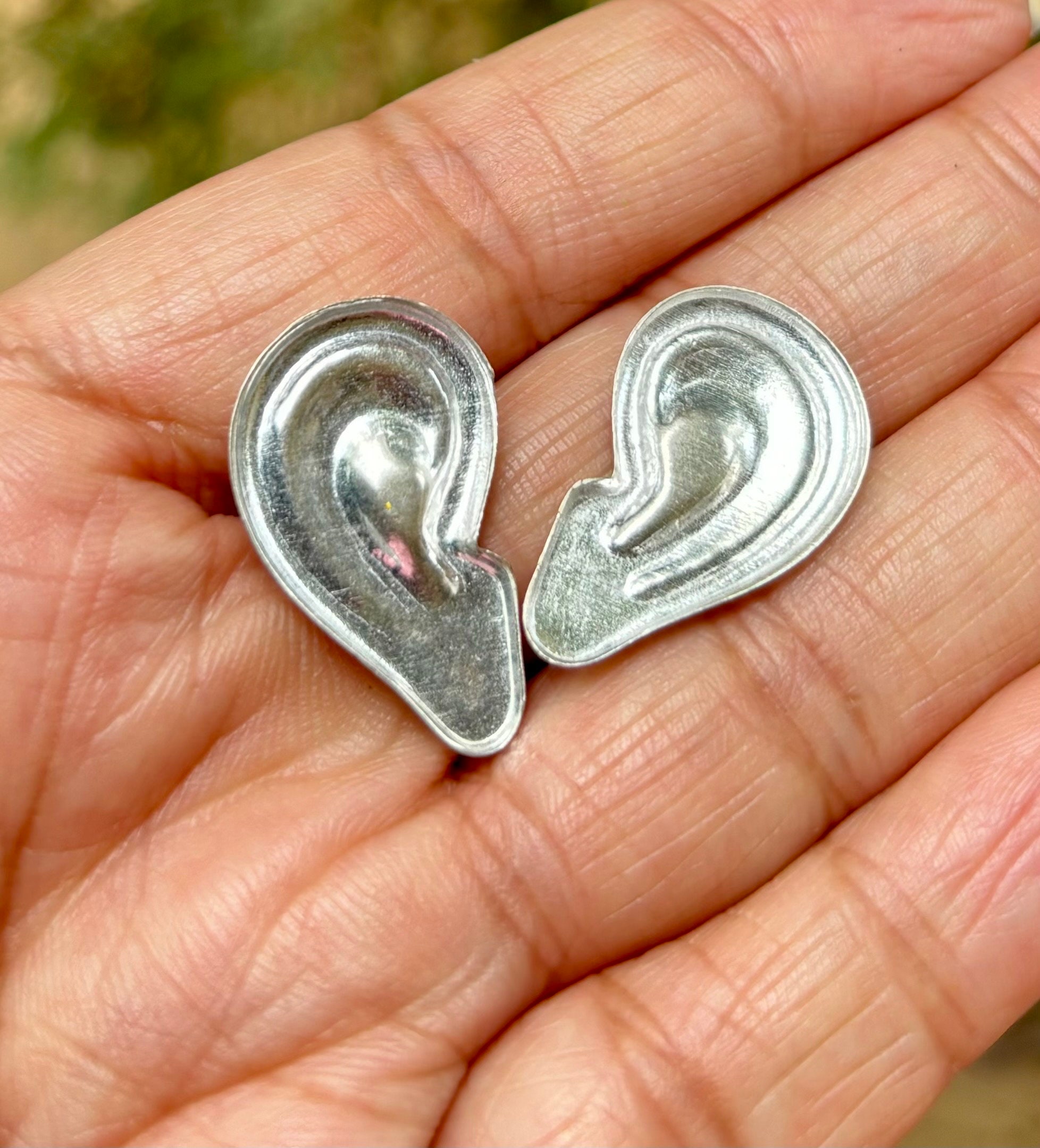 999 Silver Hindu Religious Silver Ears, Chaandi Ke Kaan, Donation ...