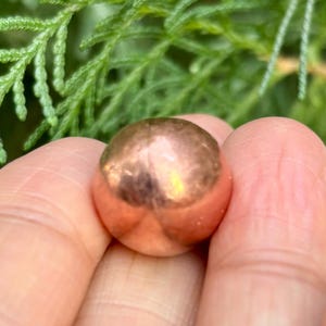 999 Reine Kupferkugel, Solid Sphere, Chakra Heilung, 1 Stück, 15-16 gm, 15 mm, Temple Pooja, kostenloser Versand
