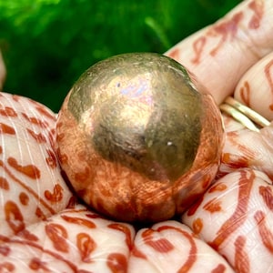 999 Reine Kupferkugel, Solid Sphere, Chakra Heilung, 1 Stück, 140 gm, 31 mm, Temple Pooja, kostenloser Versand