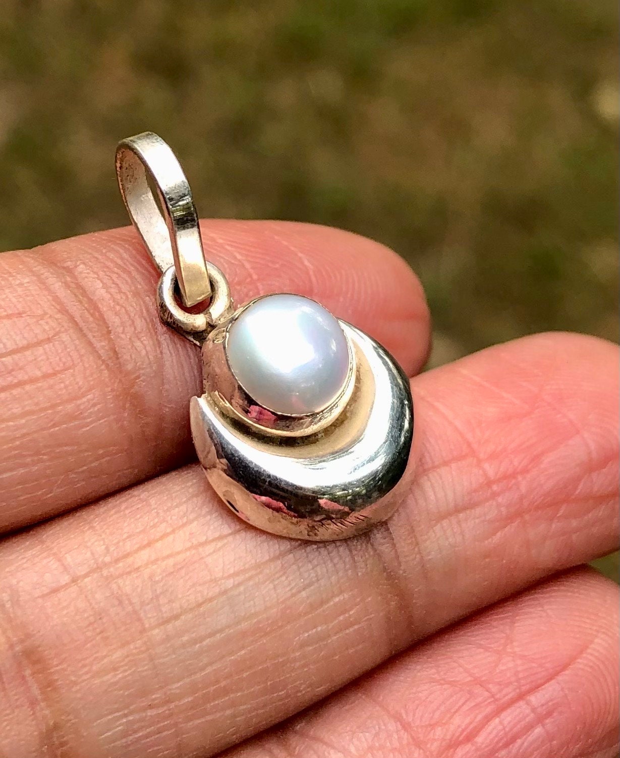 Moti Thali Paris Design Pearl Chand Moti Locket 925 Sterling