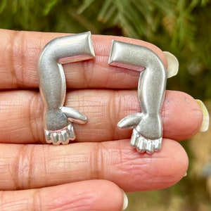 999 Silver Hindu Religious Silver Hands Haath, Donation, Offerings, Lal Kitaab Remedy, Laal Kitab, Temple Pooja Hindu Religion