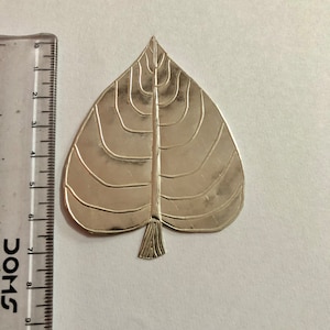 925 Sterling Silver Hindu Religious Betel Leaf Paan Leaf 7 grams 7.5 cm length Temple Pooja Hindu Religion Free Ship