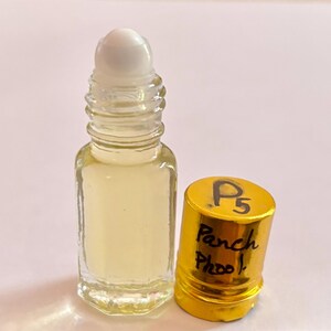 Natural Original 3 ml Panchphool, Mixed Floral Fragrance ATTAR/ ITTAR Itra Perfume Oil Hindu Ritual Puja Gods and Goddesses Free Ship