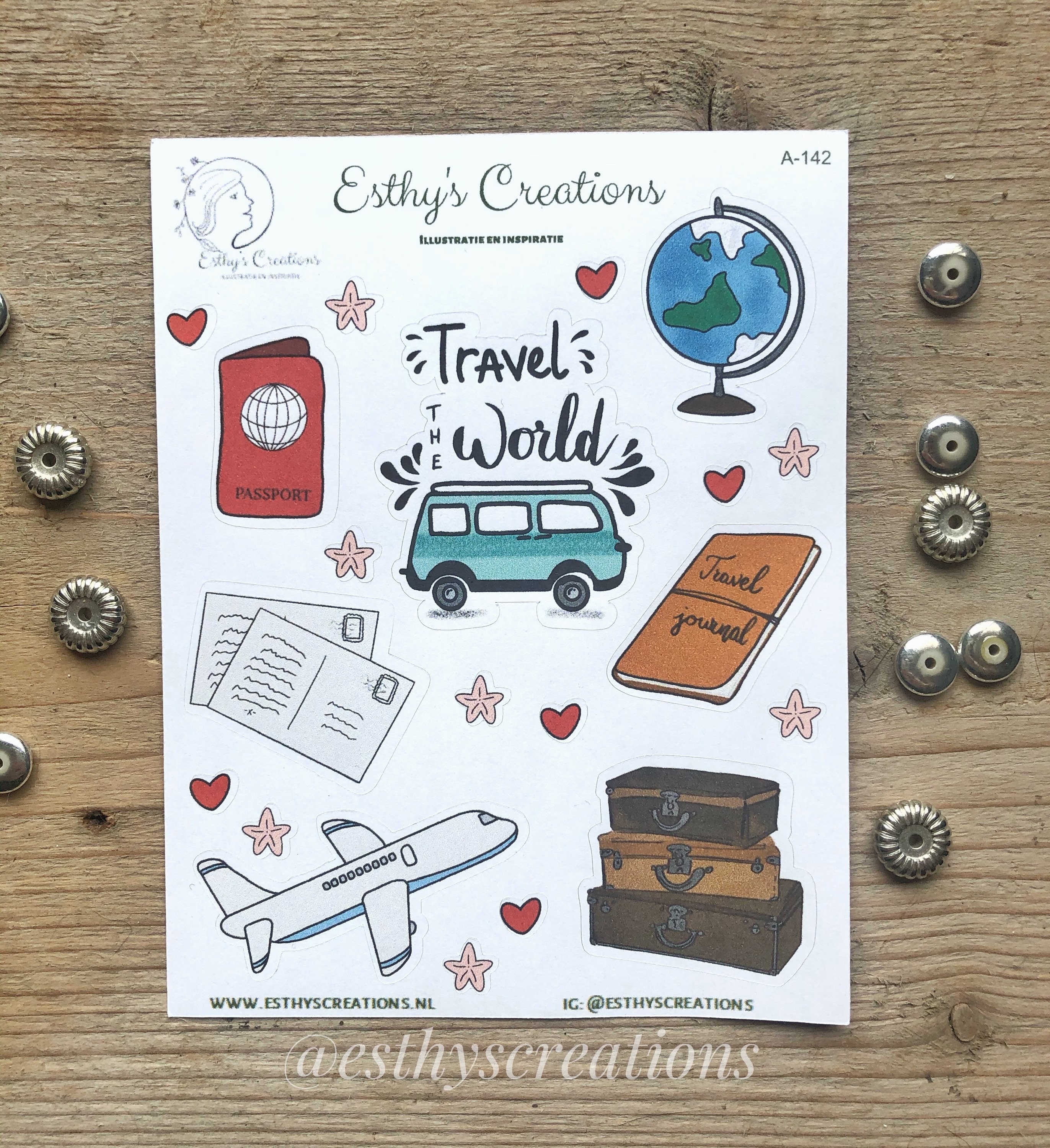 Woolly the Sheep, Sticker, Suitcase, Travelling, Vakantie, Koffer