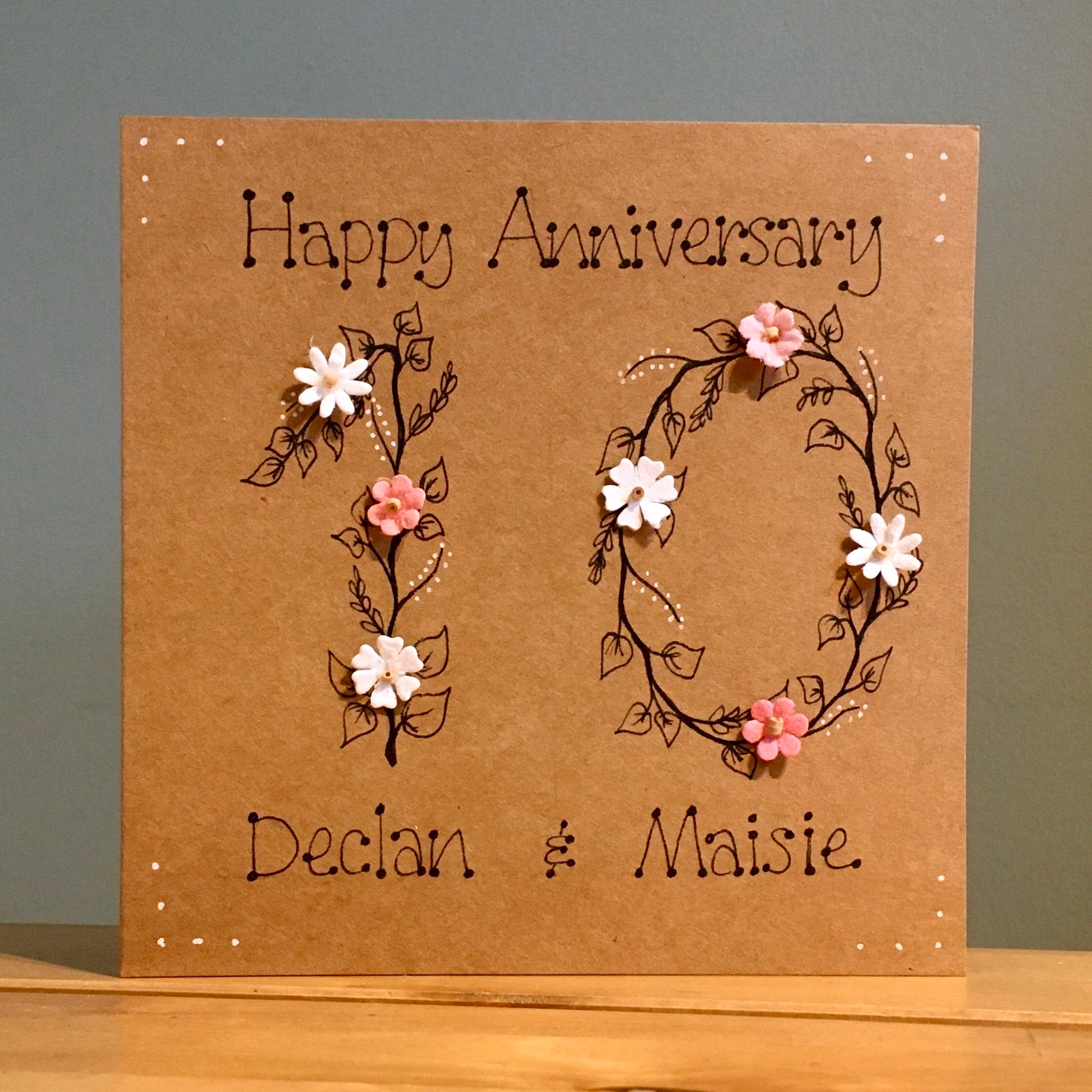 Buy Handcrafted Floral Wedding Anniversary Scrapbook Personalized
