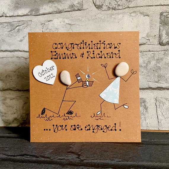 Old English Co. Fun Engagement Greeting Card For Couple - Funny Wedding