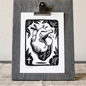 Original Linocut / &#39;Medietas&#39;