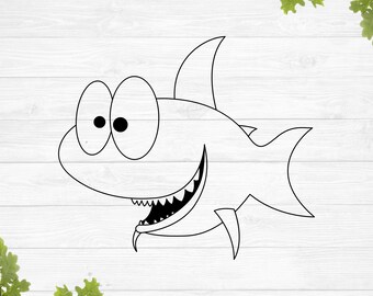Baby Shark Png Etsy