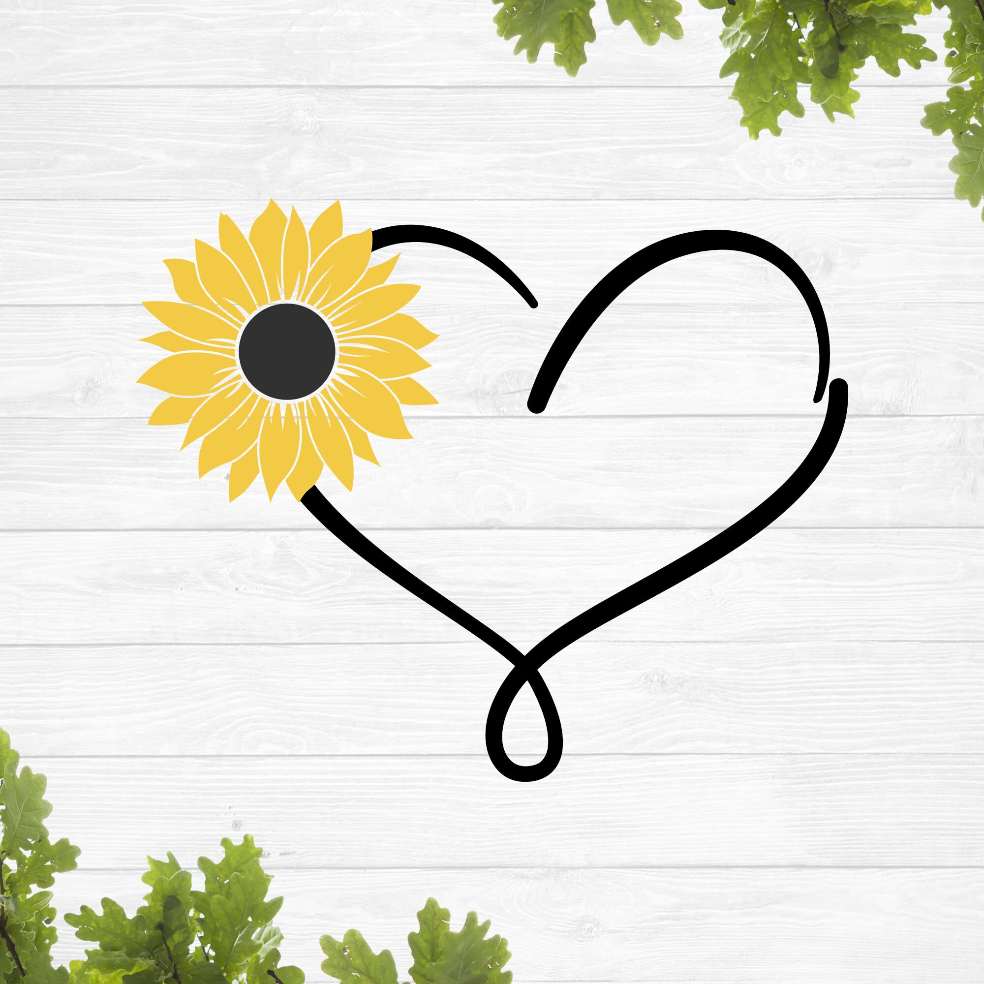 sunflower-love SVG, Faith Hope Love Sunflower Heart Svg, Sunflower Svg